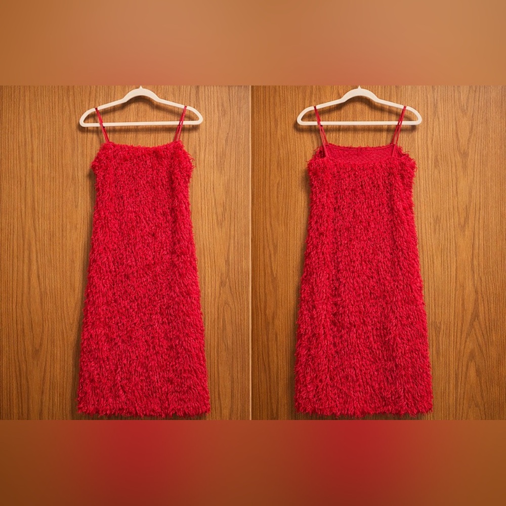 Vero Moda Red Textured Mini Dress - Picture 2 of 4